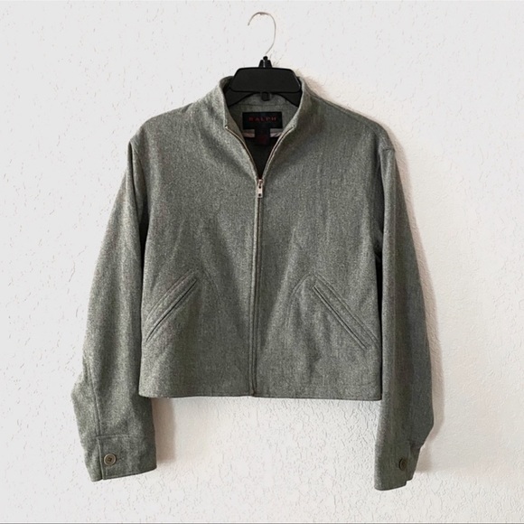 🖤RALPH LAUREN Light Wool-blend Crop Jacket - Picture 4 of 13